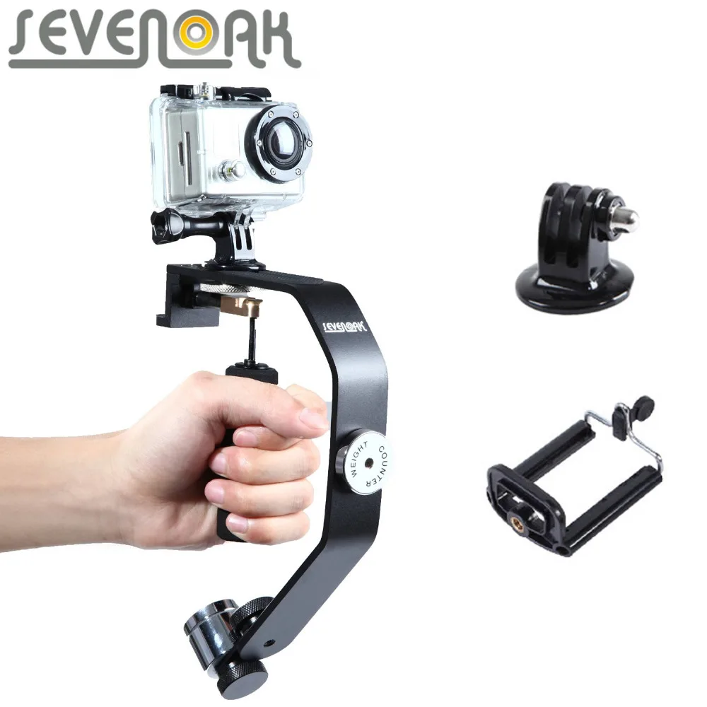 Sevenoak SK W08 стабилизатор для камеры Ручной Стабилизатор iPhone 7 6 6s 5 4S GoPro Hero 4 3 + sony DV DSLR