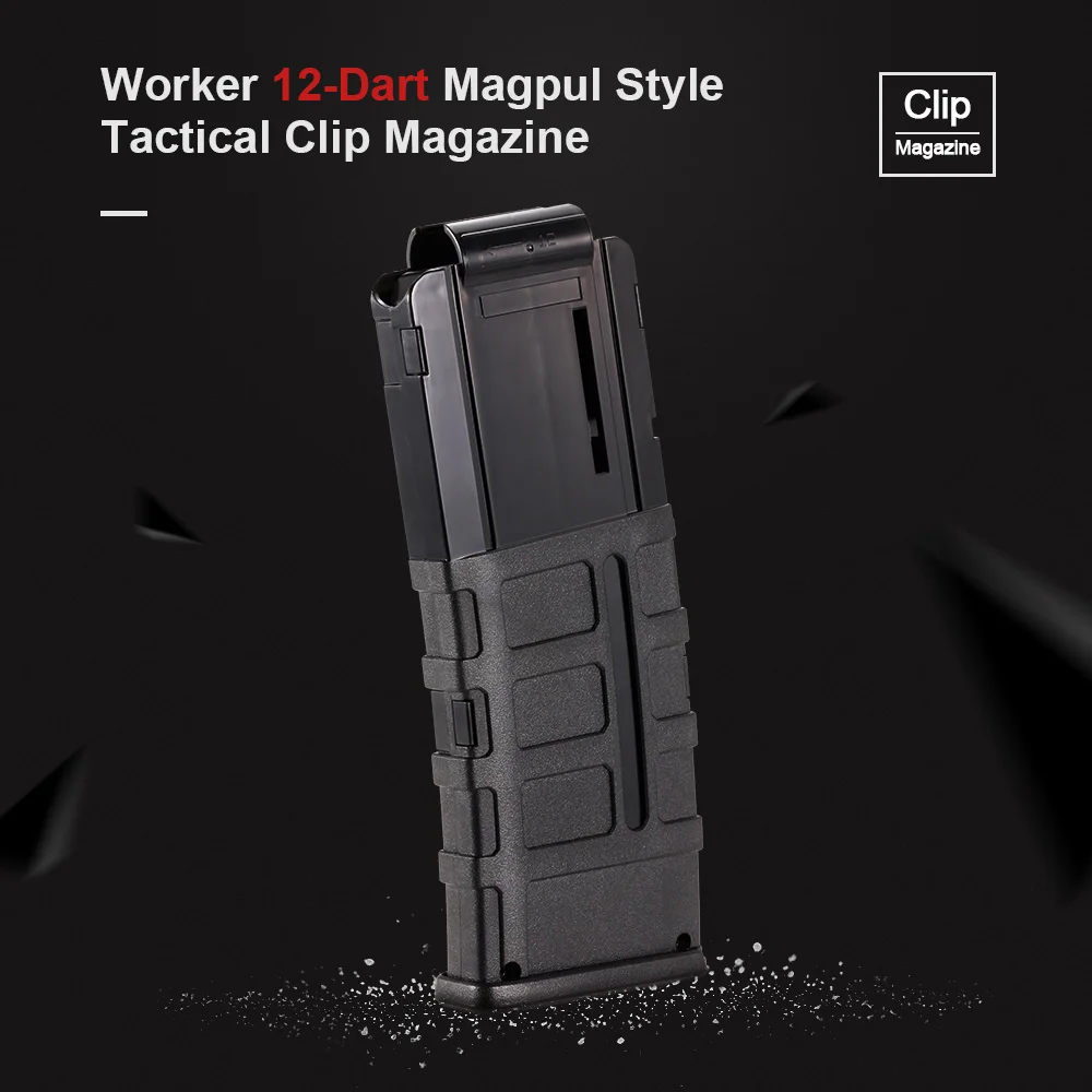 

Worker 15/22 Darts Quick Reload Clip Magazine Toy Tactical Bullet Clips Injection Mold Magazine Clip for Nerf Toy Gun Juguetes