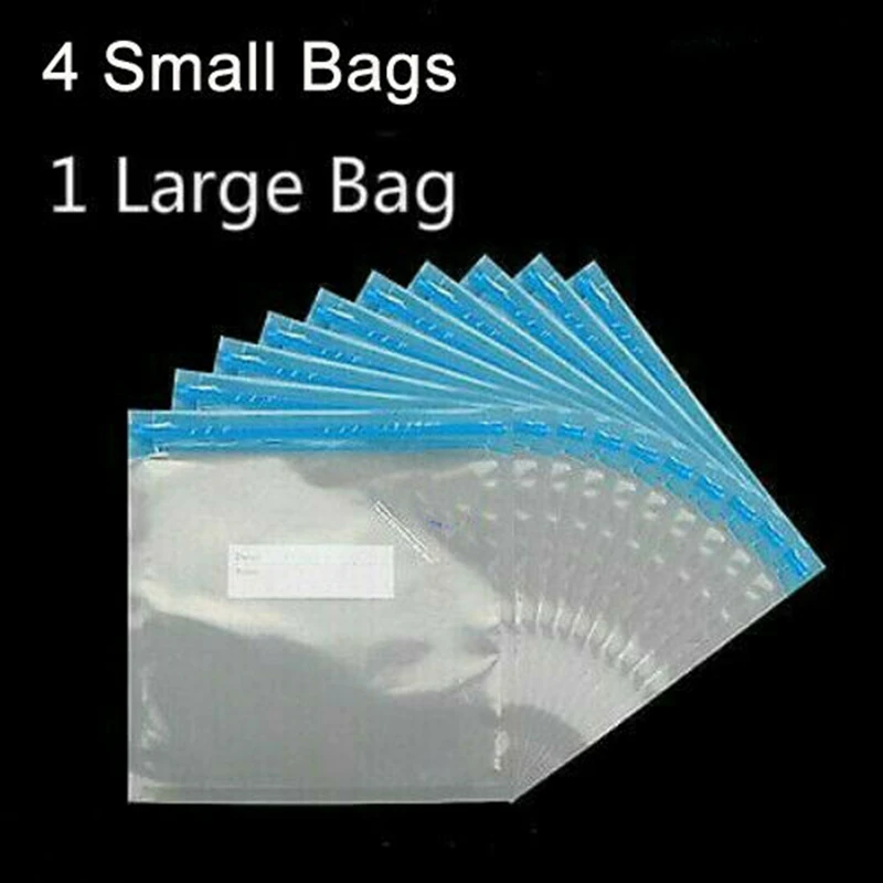 Mini Automatic Compression Vacuum Pump with Bags Househoud Snack Fresh Food Rod Strip Kitchen Tool With Bag Sealer Clamp