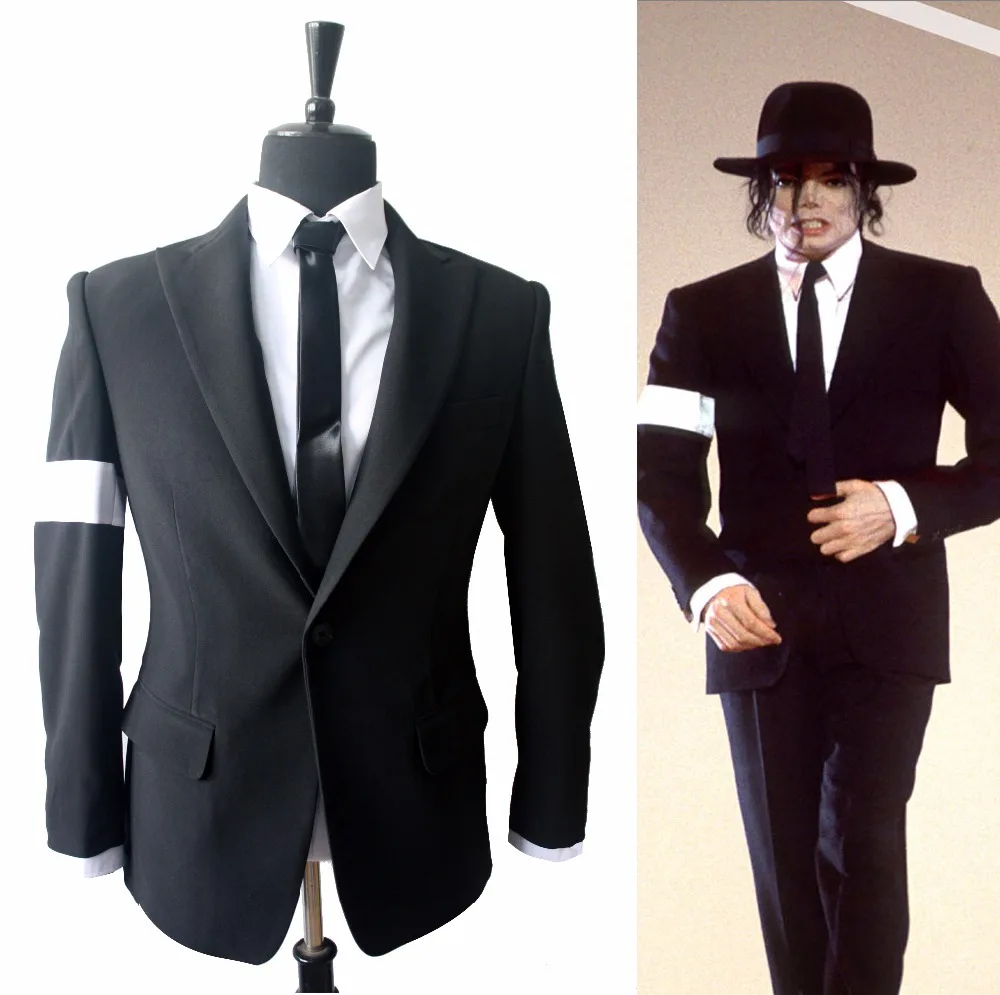 Fantasia de michael jackson mj cos cosplay adulto infantil fantasia feita sob encomenda jaqueta perigosa cor preta