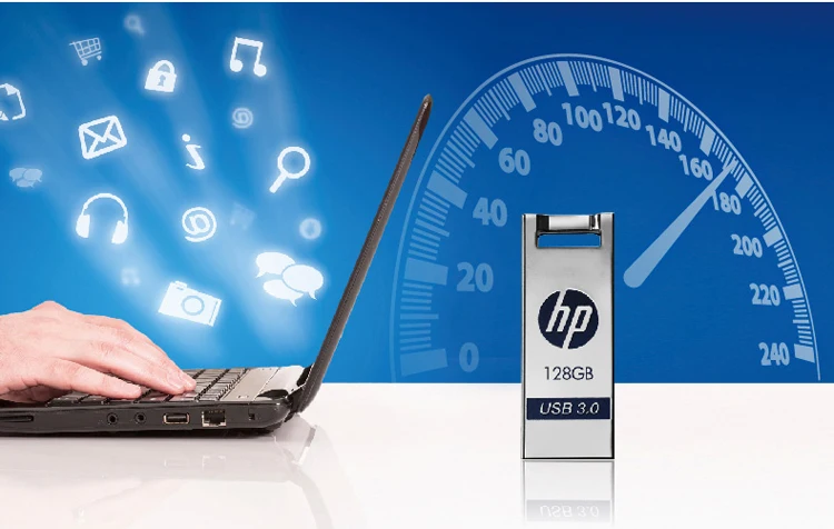 Hp флешка флэш-накопитель 32 Гб usb 3,0 64 Гб 16 Гб 128 Гб флешки на заказ DIY DJ музыка милые мини cle USB флеш-накопитель металл usb флешка челнока флешки