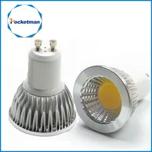 Светодиодные лампы gu10 led spotlight затемнения удара светодиодные лампы 7 Вт 10 Вт 15 Вт теплый белый/белый 110 в/220 В лампы GU 10 Бесплатная Доставка 1 шт. zk50