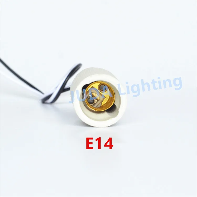Description Picture 4 of itemE14 E27 socket ceramic lamp holder for led chandeliers Edison Vintage Led bulb Tube lights pendant lights Lighting accessories