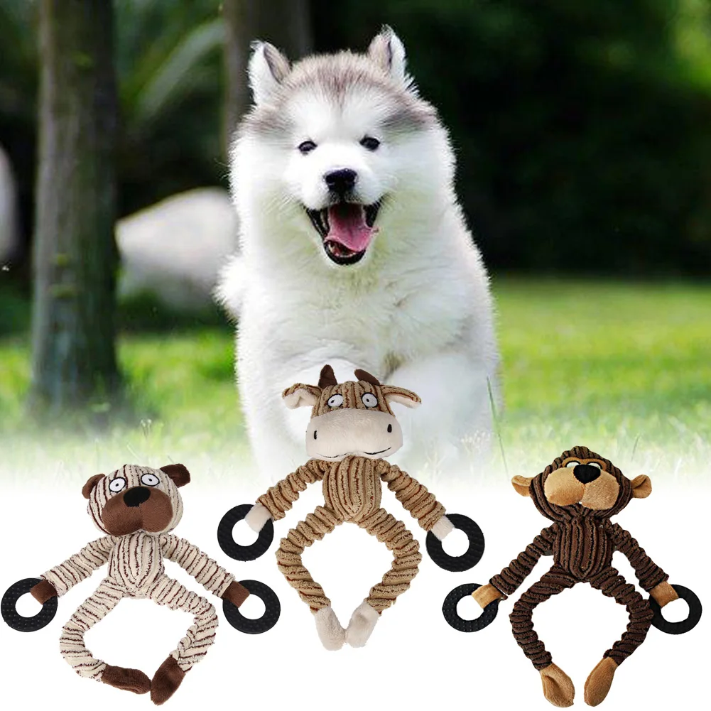 Buy 3 Types Funny Pet Dog Toys Chew Squeaky Toys Cow