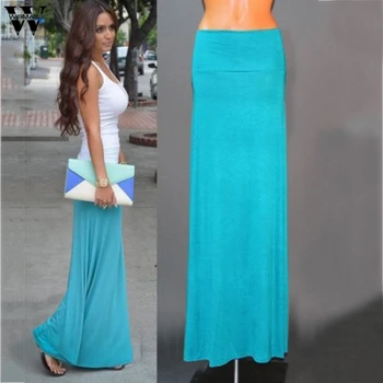 

Womail Skirt Women NEW Summer Beach Skirt Sexy Long Jersey Bodycon Maxi Skirt Ladies Skirt Casual Fashion 2020 M28
