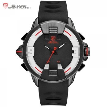 

New Wobbegong SHARK Brand Casual Watch Men Alarm Digital Analog Display Men's Quartz Outdoor Sport Watch Tag Relogio Clock/SH559