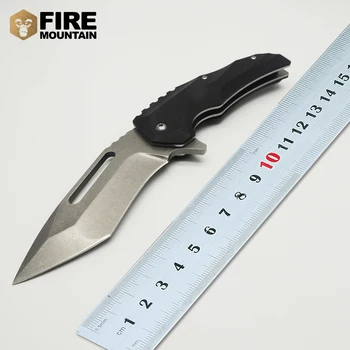 

BMT Medford Survival Tactical Camping Folding knife 8Cr17 Steel Blade Black G10 Handle Utility hunting knife EDC Knife Gear Tool