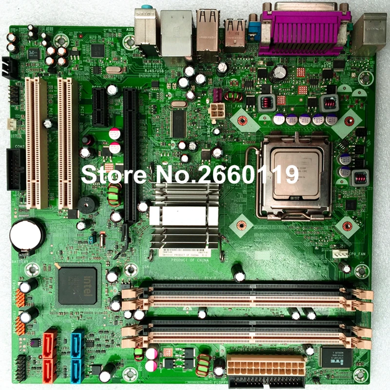 Desktop motherboard for HP DX2710 2718 480734-001 468195-001 system mainboard fully tested and perfect quality WITHOUT CPU 865 motherboard disassemble 775 needle motherboard ddr1 fully integrated cpu small second hand 100% tested perfect quality