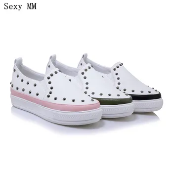 

Slip On Shoes Women Oxfords Shoes Loafers Flats Woman Casual Flat Shoes High Quality Plus Size 34 - 40 41 42 43
