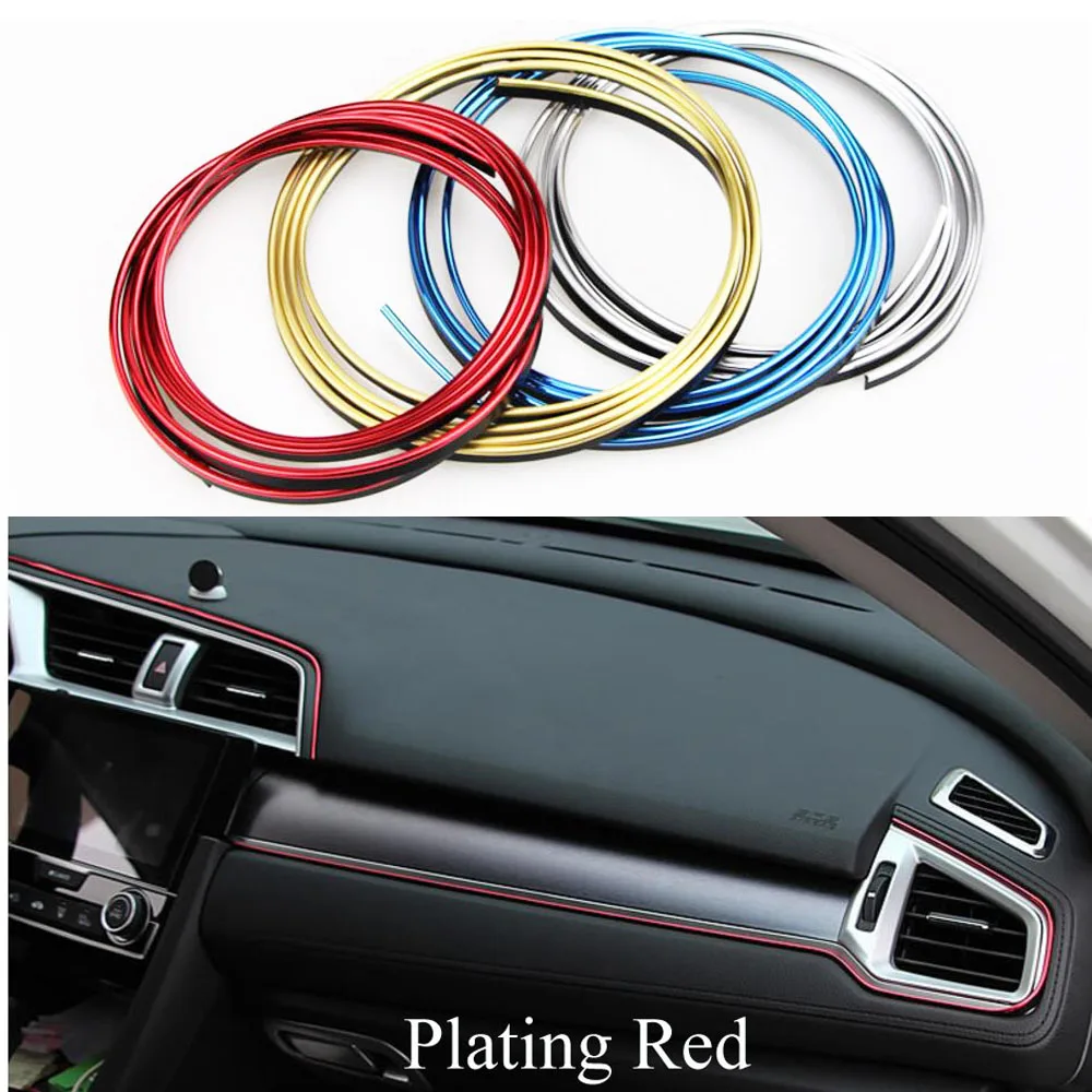 Молдинги для салона автомобиля 5 м Ford Focus 2 3 Mondeo BMW E46 E90 E60 E65 Skoda Octavia A4|decorative strip|for