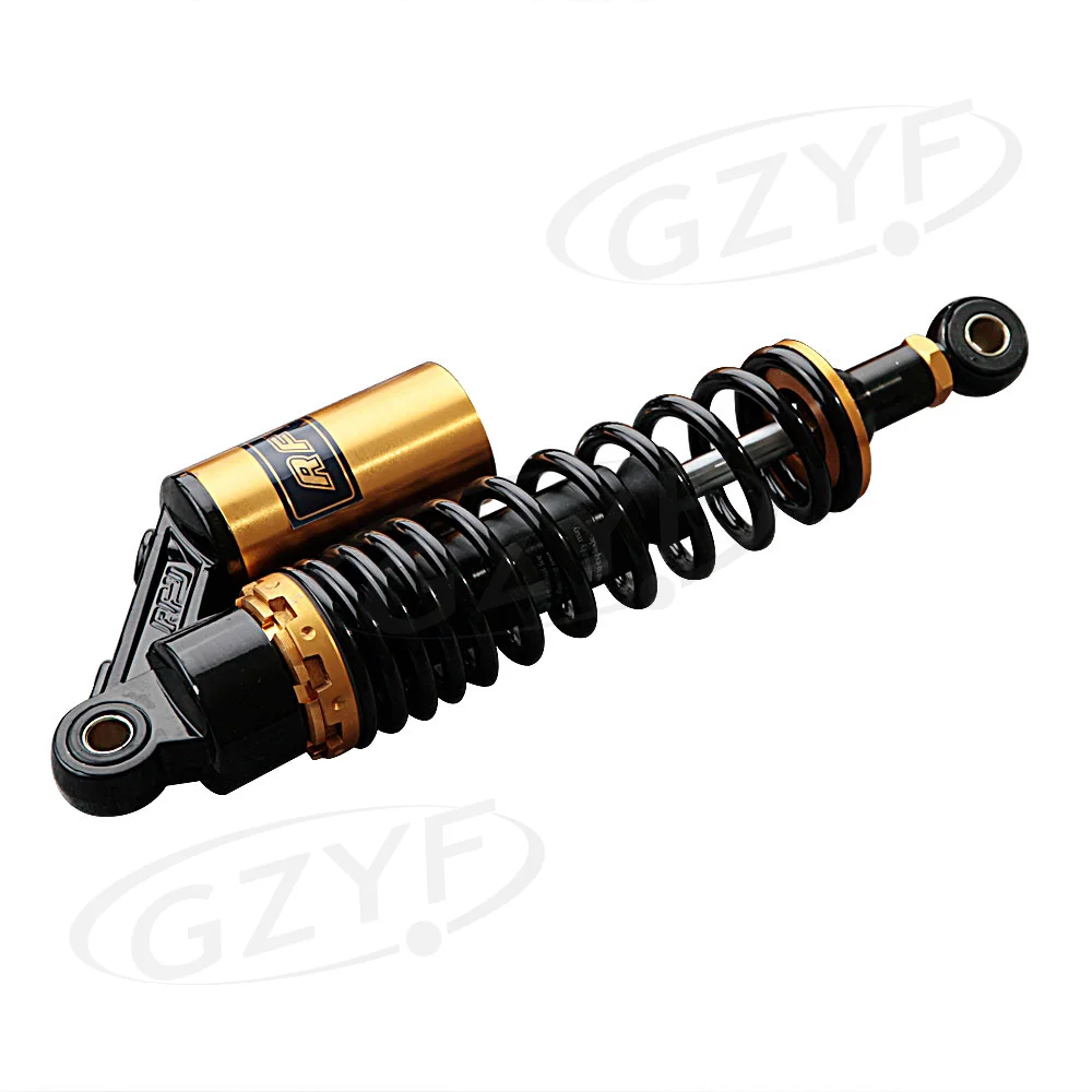 Universal 320mm 340mm 375mm 400mm Motorcycle Air Shock Absorbers Suspension Damping Spring Damper for Yamaha Suzuki Kawasaki Honda Quad Scooter Gokart Dirt Bikes ATV etc