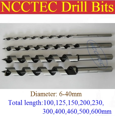 

6mm diameter wood screws drill bits hole saw | 0.23'' 1/4'' woodworking Spiral drill tools FREE shipping | 6*200mm