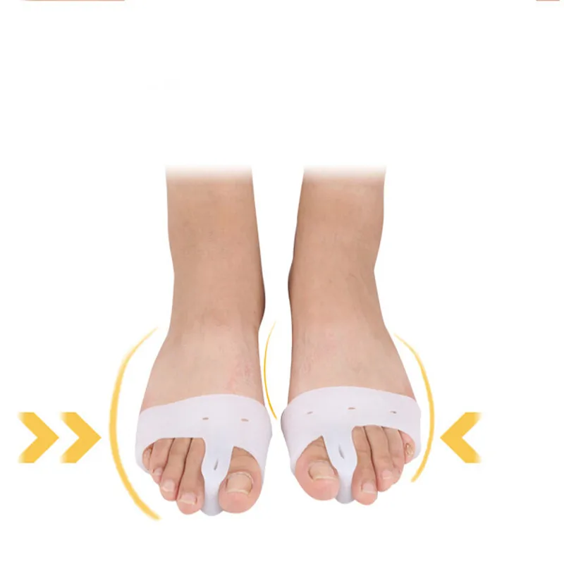 

1Pair Silicon Gel Foot corrector Toe separator Thumb valgus protector Bunion adjuster Hallux Valgus Guard Feet care