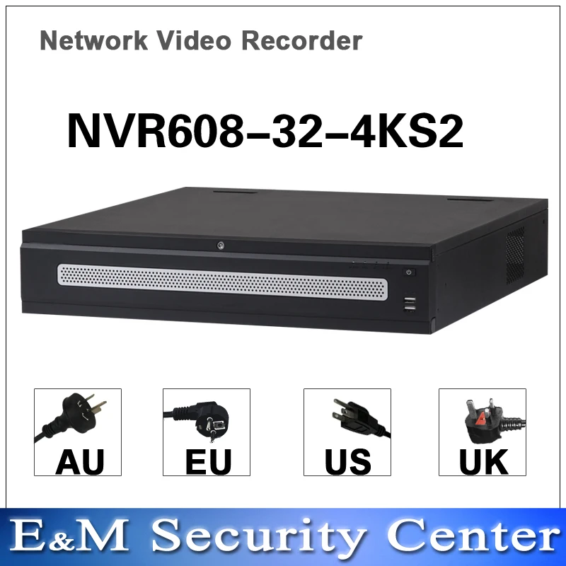 

Original dahua egnlish version NVR NVR608-32-4KS2 NVR608-64-4KS2 32 64 Channel Ultra 4K H.265 Network Video Recorder