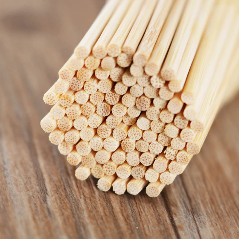 100pcs 25cmx3mm BBQ Accessories Bamboo Skewers BBQ Wood Skewer Set Tornado Potato Food Sticks Fruit Dessert Sticker Brochette