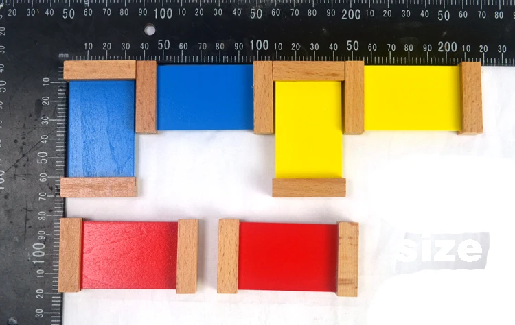 Во-первых коробка colore таблетки 3010 материалы montessori развивающие деревянные детские игрушки дошкольного Монтессори educativo