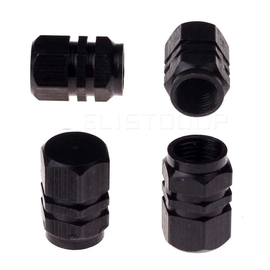 

Aluminum Car Auto Hexagonal Ventile Rims Stem Air Valve Caps Bicycle Tire Tyre Cover Valve Cap Car Wheel Airtight Styling Round