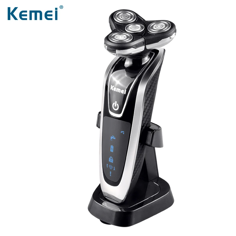 Kemei8871 Washable Rechargeable Electric Shaver Triple Blade Electric