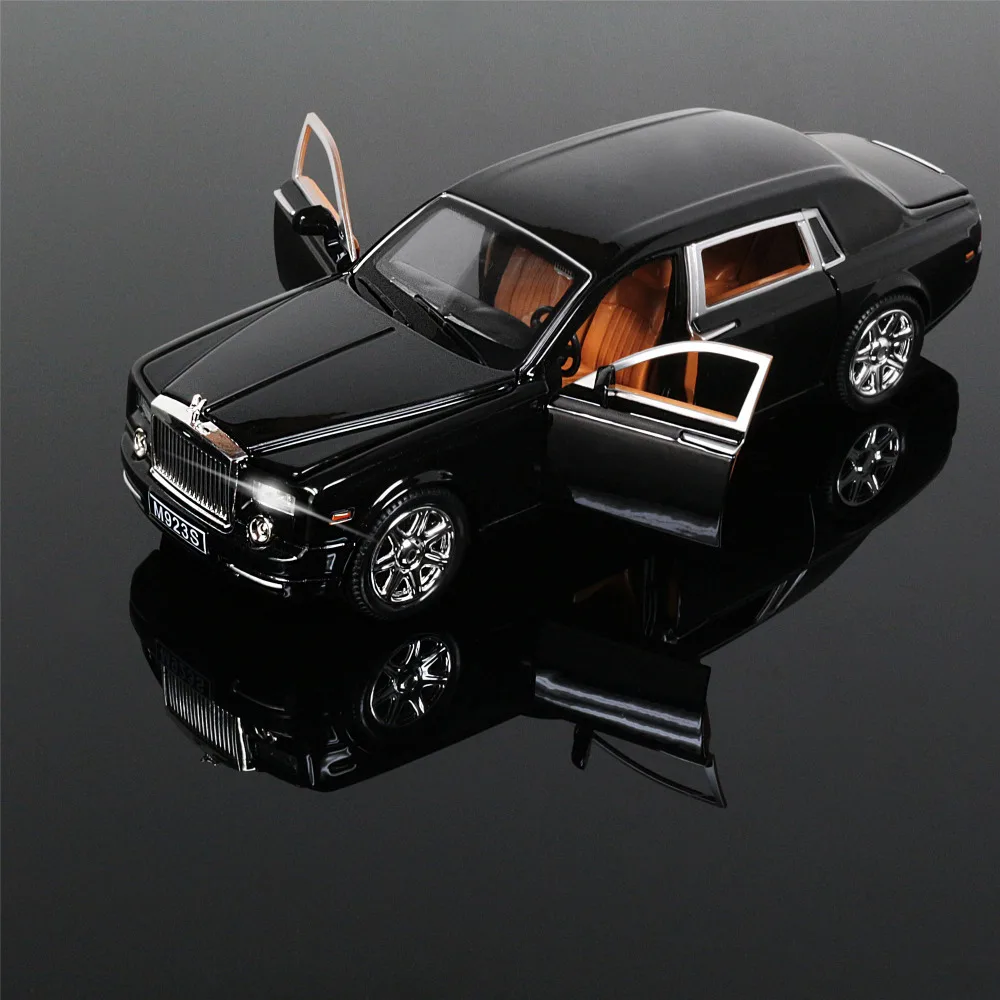 1:24 Rolls-Royce Phantom литая под давлением модель автомобиля игрушка модель автомобиля электронный автомобиль с светильник и звук детские игрушки