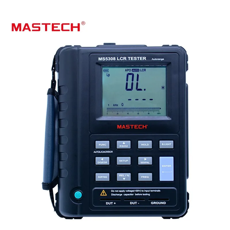 LCR Цифровой мостовой измеритель Mastech MS5308 ручной тестер сопротивления с