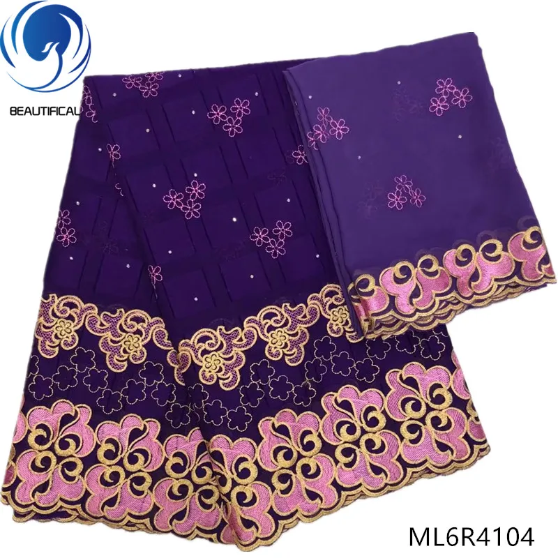 

BEAUTIFICAL cotton nigerian lace fabrics for dress 2019 New embroidery swiss voile lace fabric swiss lace fabric 7yards ML6R41