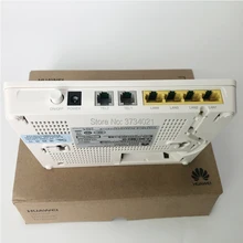 10 шт. huawei hg8240h GPON ONU ont 4fe+ 2tel, 1ge+ 3fe+ 2tel, английский прошитый SIP для оптического кабеля ftth терминал с адаптером питания
