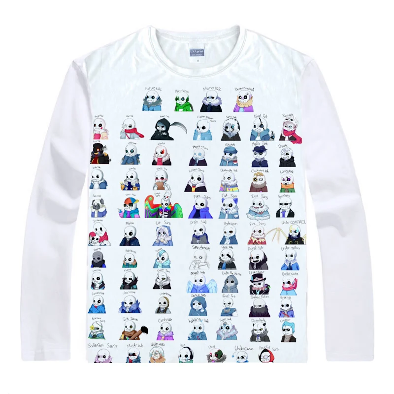 Футболка Coolprint с аниме Тоби лиса Undertale футболки в разных стилях длинным рукавом