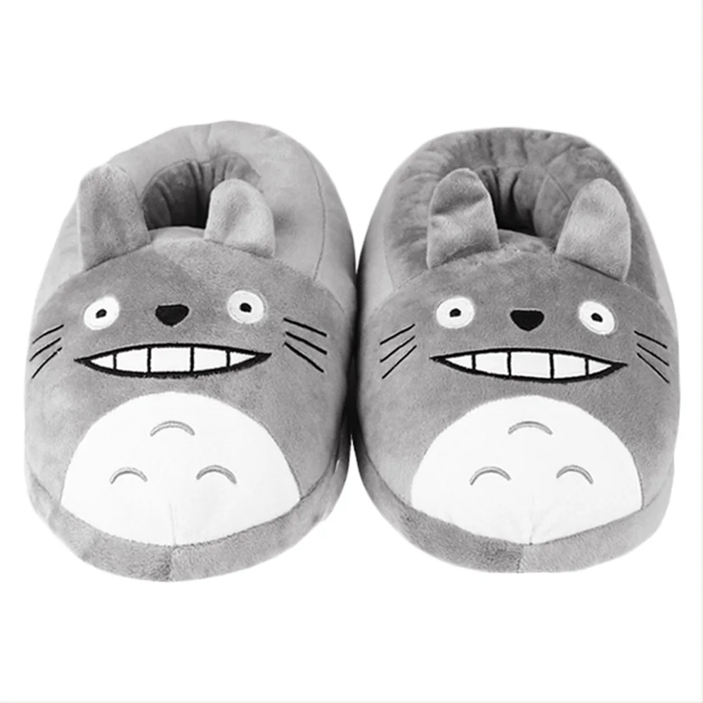 

Anime My Neighbor Totoro Tonari no Totoro Slippers Shoes Warm Plush Cartoon Funny Cute Adult Winter Slippers for Cospaly Party
