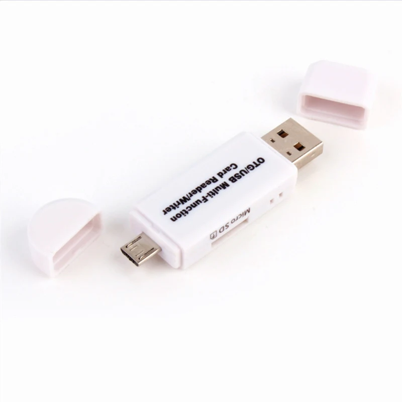 Картридер GAOMUYUE USB2.0 для Microsd телефона в кардридере s usb 2,0 для SD/TF карт с ПК и Loptop DPI-S3 - Цвет: USB2.0-White