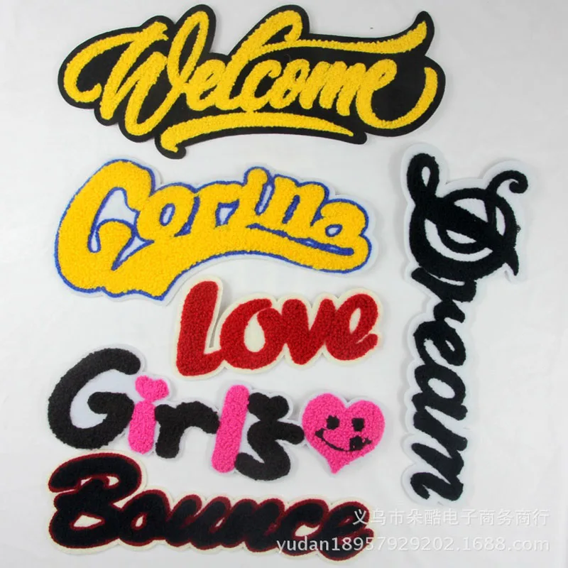 

Letters Words Love Dream Sew On Patch Clothes Patch For Clothing Girls Boys Embroidered Patch