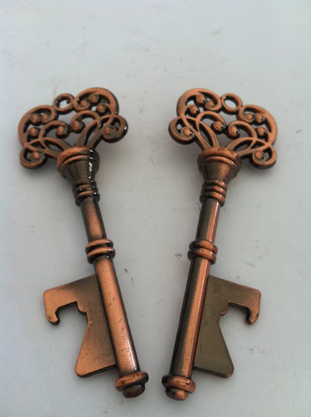 Antique Bronze Skeleton Key Bottle Opener Wedding Favor Bridal Shower Gift