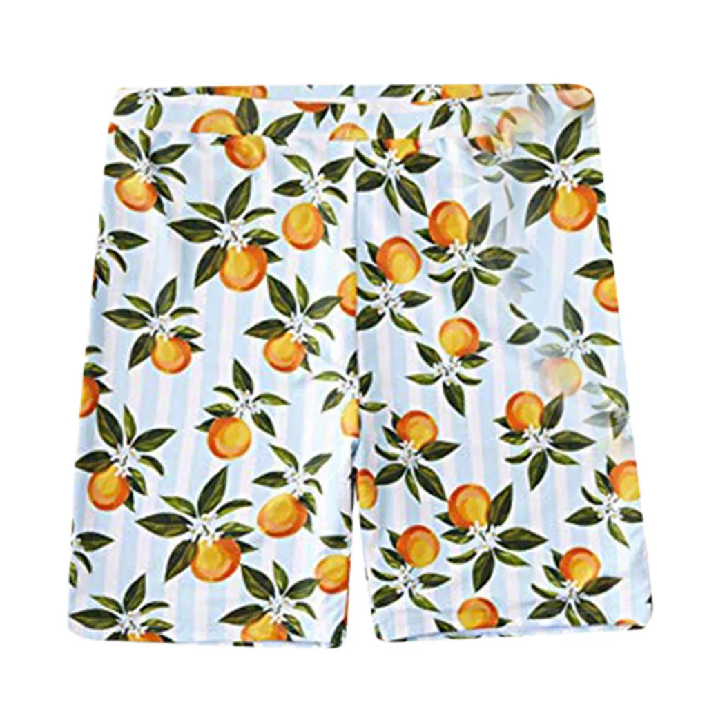 Men's Printed Swimming Trousers Beach Quick-drying Five-cent Parent-child Dress Dad's Style Fashion 2019 A3042 | Спорт и