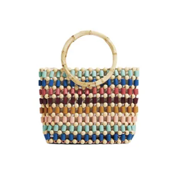 

Bali Handmade Rattan Woven Bag Women Straw Bags Leisure Vacation Tote Beach Bag Luxury Handbags Design Shoulder Bags Bohemian