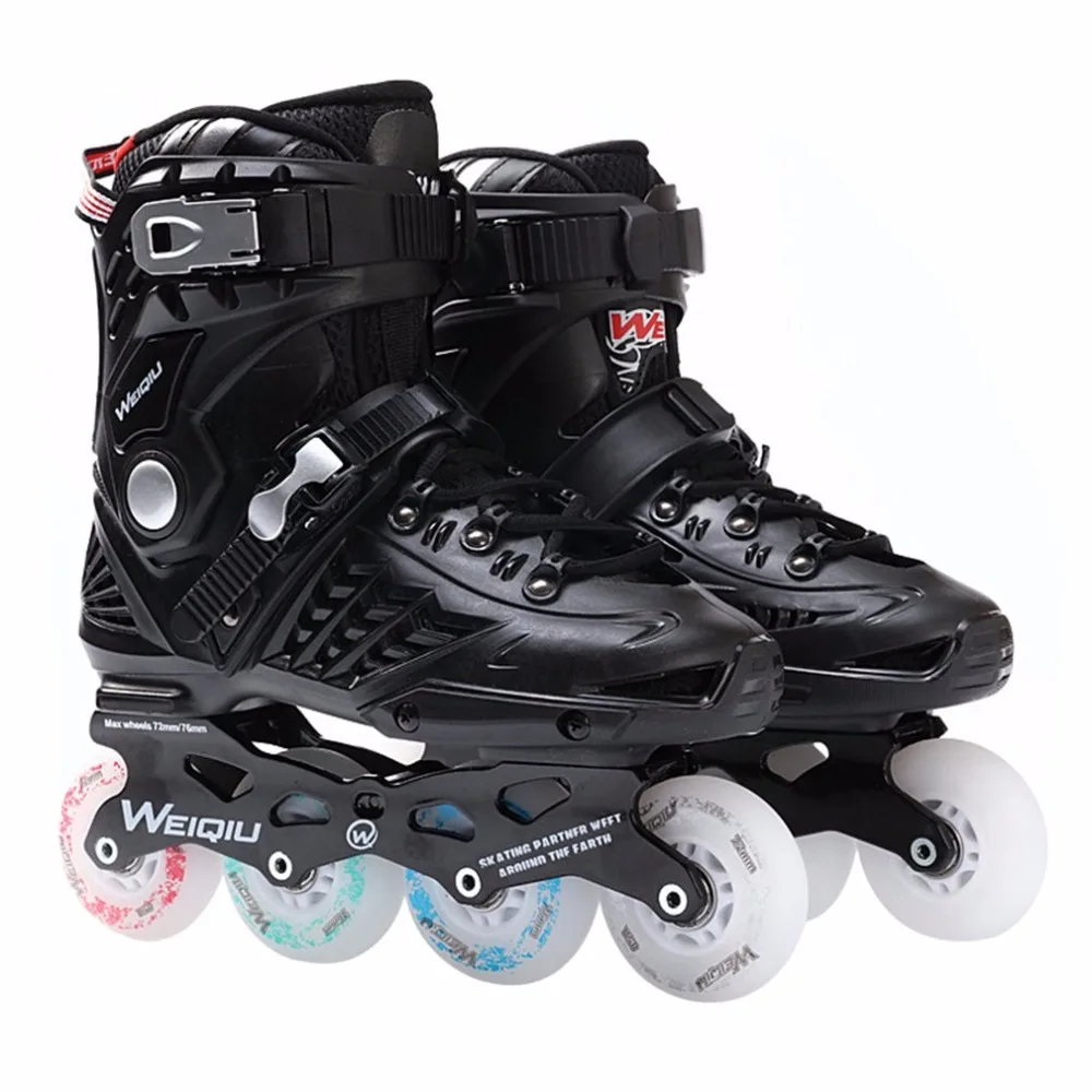 

1 Pair Skates 8 Wheels Full Flash LED Wheel Skates Fancy Straight Adult Roller Skates Professional Men And Women Skates Shoes