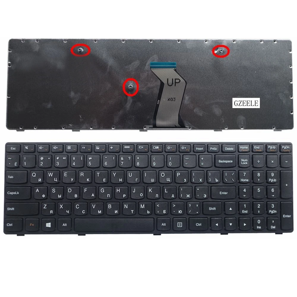 GZEELE для lenovo G500 G505 G500A G505A G510 G700 G700A G710 G710A G500AM G700AT RU Клавиатура ноутбука черный цвет