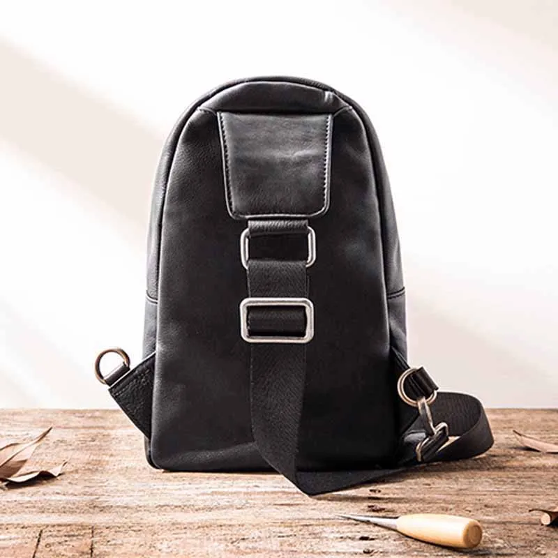 AETOO New Men's Bags Men's  Chest Bag Designer Messenger bag Leather Shoulder Bags Diagonal Package 2019 new Back Pack Travel