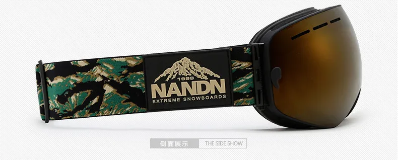 Бренд NANDN, лыжные очки, двойные, UV400, противотуманные, лыжные очки, маска для катания на лыжах, мужские, женские, зимние очки, очки для сноуборда, сменные линзы