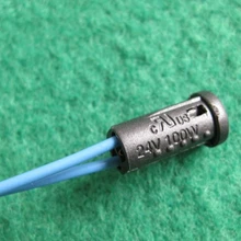 200 шт. огнеупорный черный G4 круглые светодиодные лампы 24 V 100 W