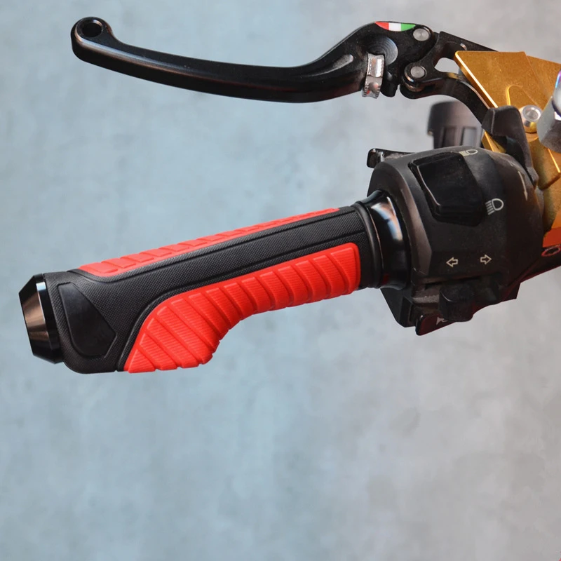 Рукоятки для мотоциклов нескользящая резиновая рукоятка Торцевая подруливающая рукоятка мотоциклетная удобная рукоятка подруливающая рукоятка YAN88