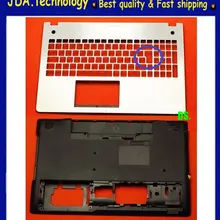 Wellendorff /Оригинальная клавиатура Великобритании ободок+ нижний чехол для Asus N56 N56SL N56VM N56V Нижний Базовый чехол и Упор для рук верхний чехол