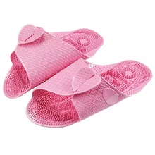 Soft Health Care Portable Women Summer Slipper Shoes 2016 Foldable Fitness Massage Shoes Unisex Novelty Rubber