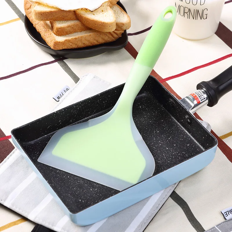  1pcs Silicone Spatulas Beef Meat Egg Kitchen Scraper Wide Pizza Shovel Non-stick Turners Food Lifte