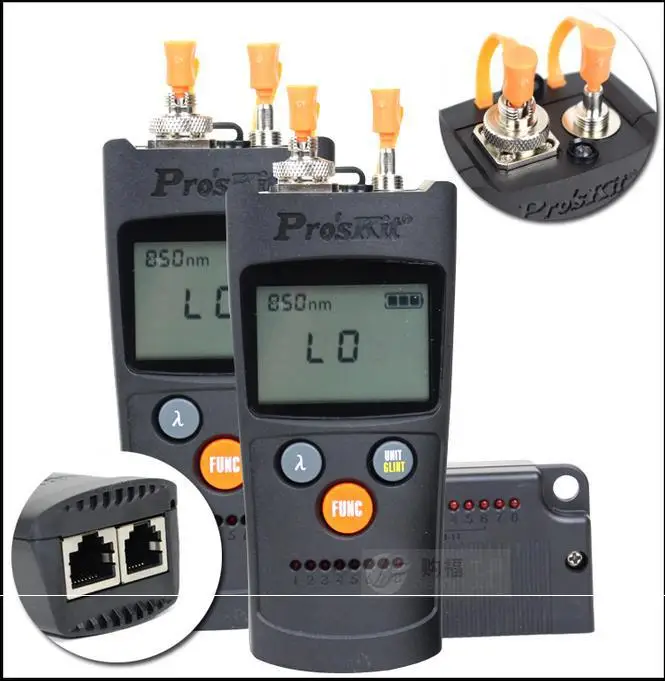 Proskit MT 7602 4 in 1 Fiber optic power meter Six wavelength Laser fiber optic tester