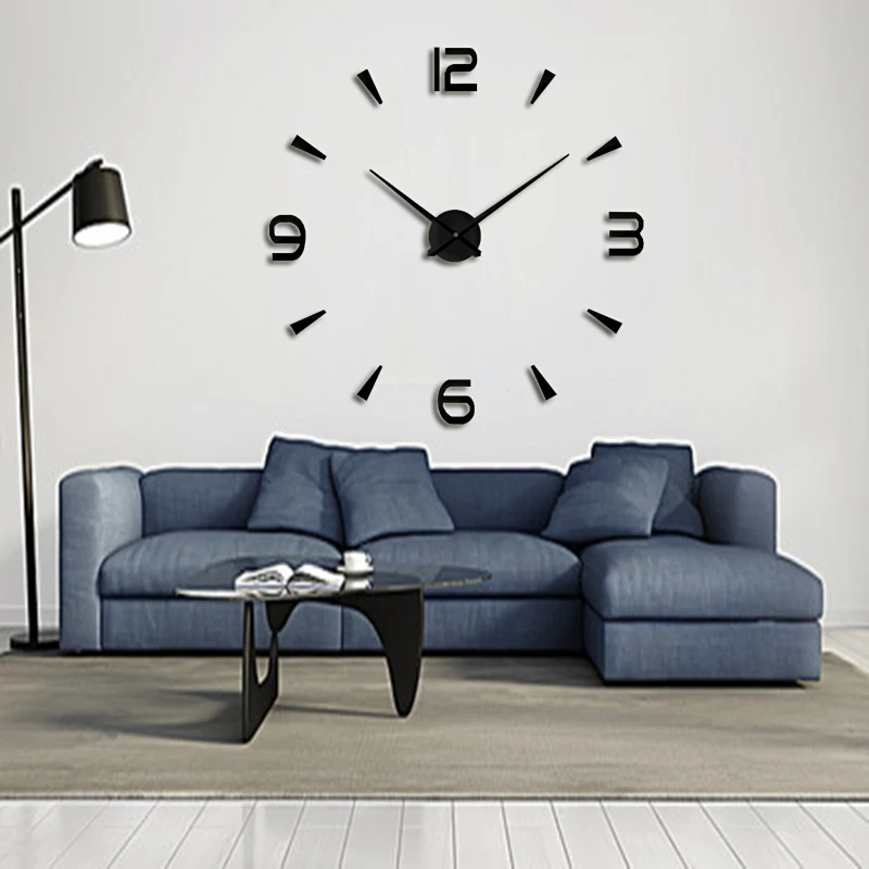 

muhsein Wall Clock Modern design Home DIY wall clock home decoraction Large wall sticker Unique Gift Free shipping