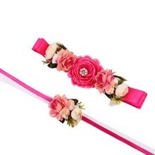 2 шт свадебный цветок пояс эстетический пояс и эксклюзивный браслет