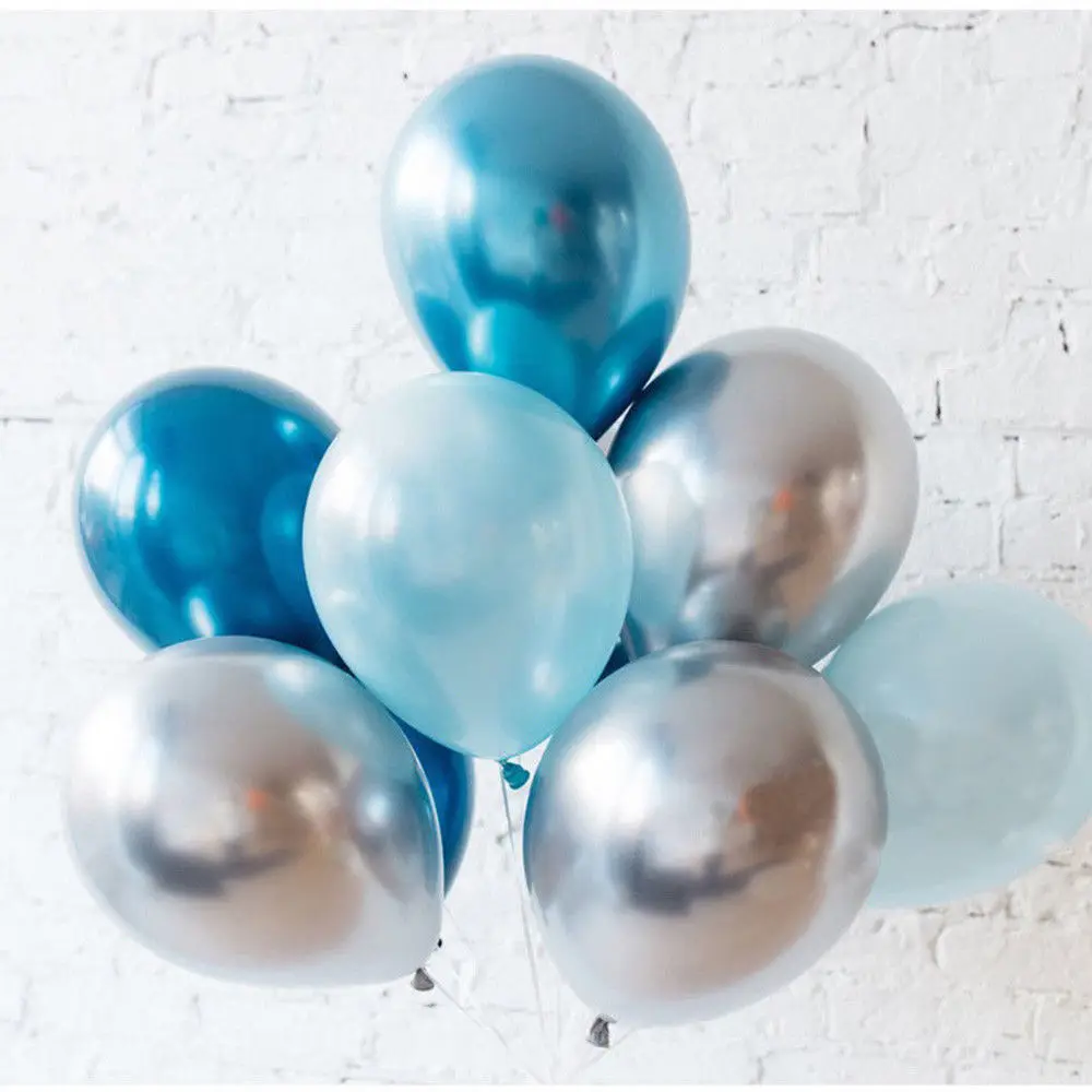 Mixed Metallic Latex Balloons