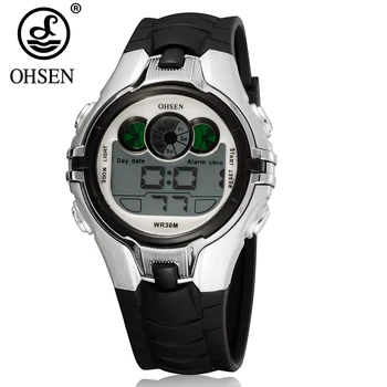 

Fashion Design OHSEN Digital Kids Watches Child Alarm Wrist Watch Water Shock Resistant LED Sport Boys Watches Relojoes Children