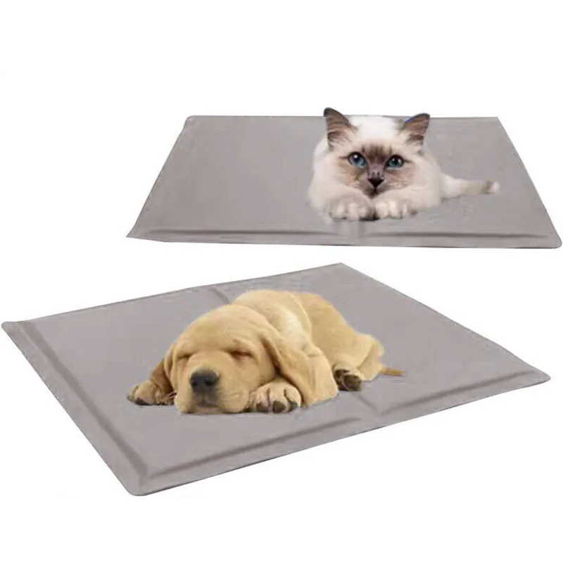 

Summer Canvas Pet Dog Cooling Mat Kitty Bed Ice Gel Pet Cooling Mat Ice Cool Mat Bed Pad Pet Soft Safety Cat Dogs Bed Mat