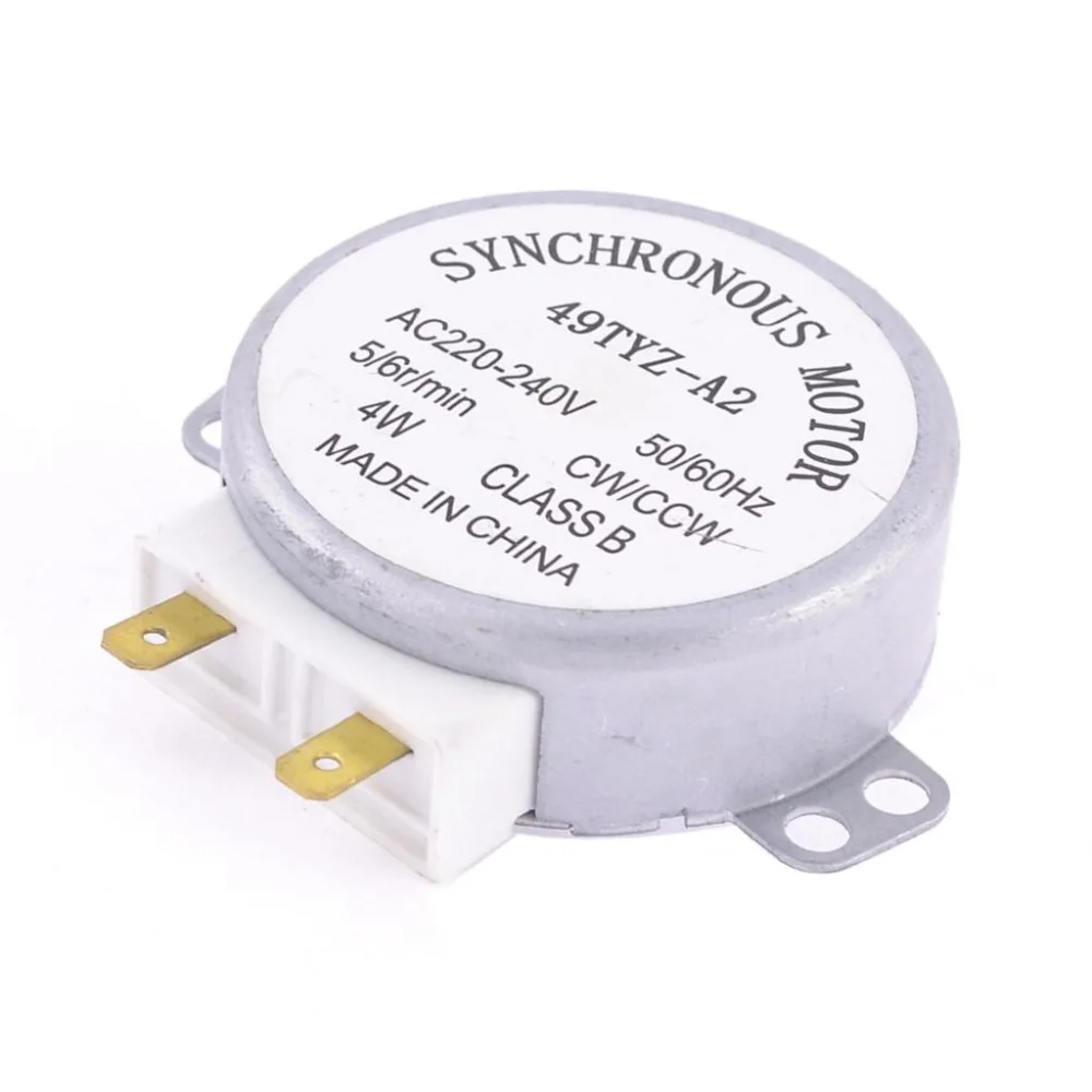 sourcing map Motore Sincrono AC 220-240V 4W a Doppio Albero Piatto 2-2.4RPM sourcing map Motore Sincrono AC 220-240V 4W a Doppio Albero Piatto 2-2.4RPM