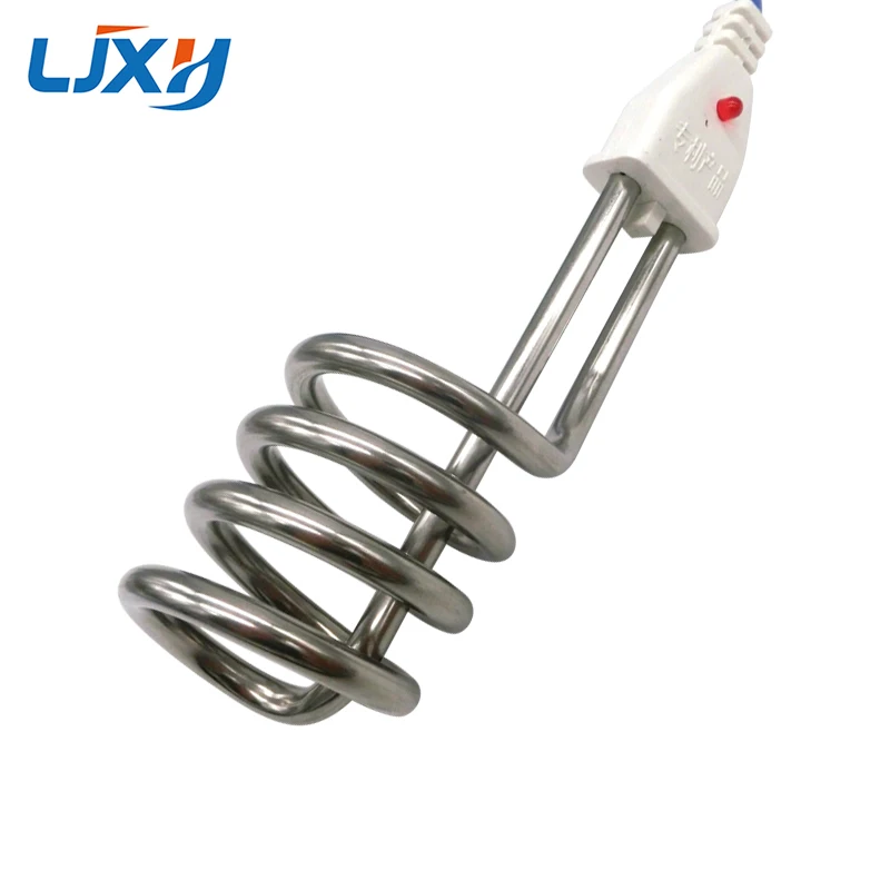 LJXH Electric Immersion Water Heater Element 220V Portable Fast Stainless Steel Heating pipe for Bucket 2000W/2500W/3000W/3500W 4
